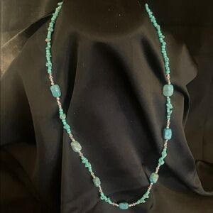 Elegant Turquoise Beaded Necklace